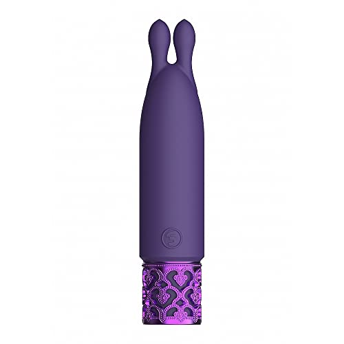 Vibrateur rechargeable Twinkle violet compact de 11,5 cm en silicone souple et médical