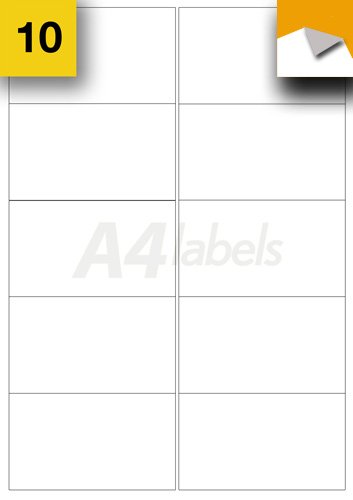 A4 Labels.com L7171 - Etiquetas adhesivas A4, fáciles de separar, 99 x 57 mm, 10 etiquetas en cada página, 20 páginas