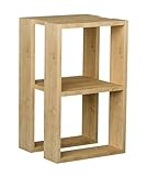 poids : 8 KG PEGANE Table de Chevet, Table de Nuit Coloris chêne Cambrian - Longueur 34 x Profondeur 30 x Hauteur 55 cm