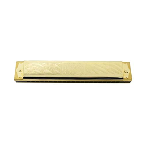 KMDSM Harmonica, Collection originale Niveau, 21 trous Harmonica d’or Polyphony, Major, C Tune (Color : Gold) - Les Beatles, Paul McCartney, John Lennon, RIngo Starr, George Harrison KMDSM Harmonica, Collection originale Niveau, 21 trous Harmonica d'or Polyphony, Major, C Tune (Color : Gold) – Image 3