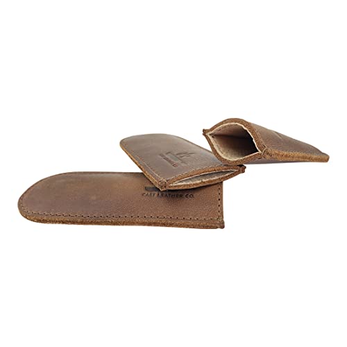 Cast Leather Co., Pan Handles Handmade From Full Grain Leather - Protect Hands From Hot, Great For Cast Iron Skillets - Kitchen, Food Accessory - Durable, Heat Resistant - 3 Pack, Bourbon Brown #TOP7