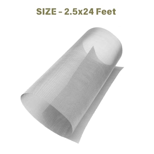 Image of Mosquito or Wind and Door Furniture Steel Net Wires & Meshes, for Living /Balcony Room Window Stitched (2.5x24 feet)