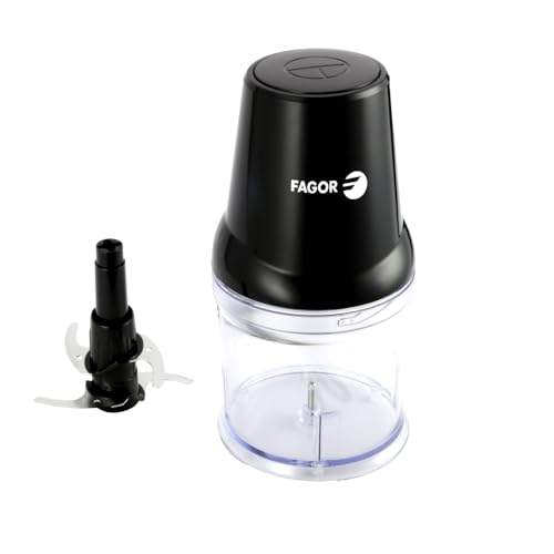 FAGOR Chop-Chop – Picadora 500ml, 400 W, Doble Cuchilla de Acero Inoxidable, Desmontable y Fácil de Limpiar