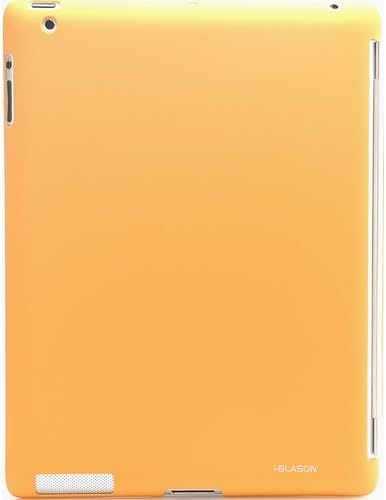 i-BLASON Case for iPad 2 Smart Cover (Not Included) Ultra Slim 1.2mm Orange -Award Winning Partner Compatible Companion Skin