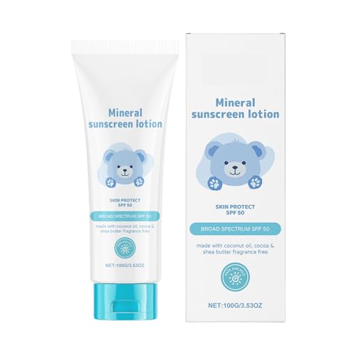 Protector solar de bebé, loción SPF de bebé, crema solar para niños pequeños, seguridad y cómodo de usar, ayuda a prevenir las quemaduras solares y el daño a largo plazo de 16,3 cm para los niños