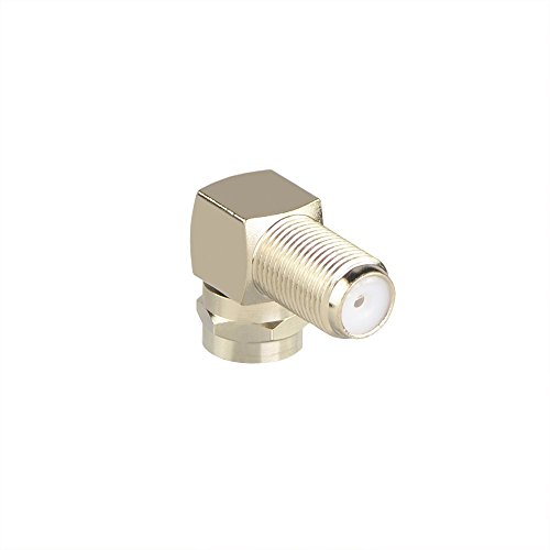 Vce 2-Pack Right Angle F-Type Coaxial Rg6 Adapter #TOP2