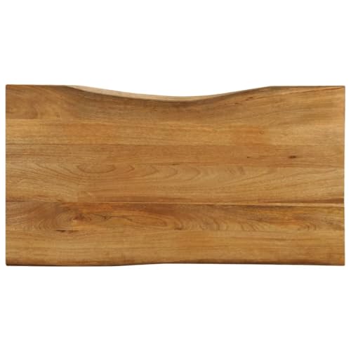 vidaXL Tischplatte mit Baumkante 100x60x2,5 cm Massivholz Mango