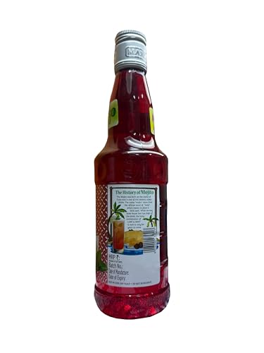 Image of Manama Strawberry Mojito Flavoured Syrup for Mocktails & Cocktails (500ML)