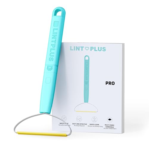 Image of Pro Plus Adjustable-Length LINTPLUS Pet Hair Remover - Compact & Extended Handle Modes, Safe for Furniture, Cars, Carpets & Delicate Fabrics