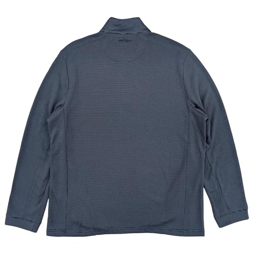 Ben Hogan Mens Blue Long Sleeve Micro Jacquard 1/4 Zip Golf Sweater2