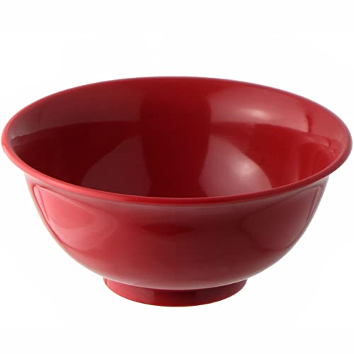 ナガオ 割れない食器 ライト ごはん どんぶり 15.7cm 700ml レッド 食洗機 電子レンジ 使用可 日本製 1715R