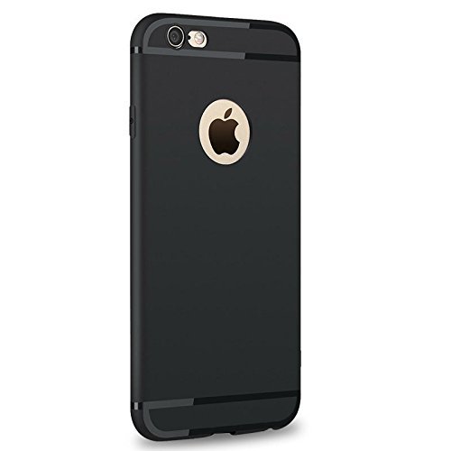 Enflamo Soft Silicone Slim Back Cover Case for iPhone 6 & 6S (Black) (B01N1WIU6S) Amazon Price History, Amazon Price Tracker
