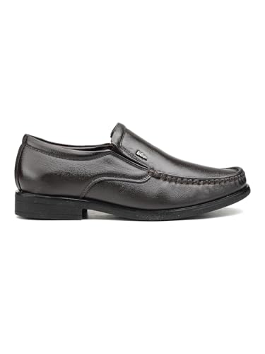Image of Lee Cooper LC2130B2R Men's Lightweight Leather Shoes | Comfortable, Stylish Slip-On Formal Footwear for Office, Business