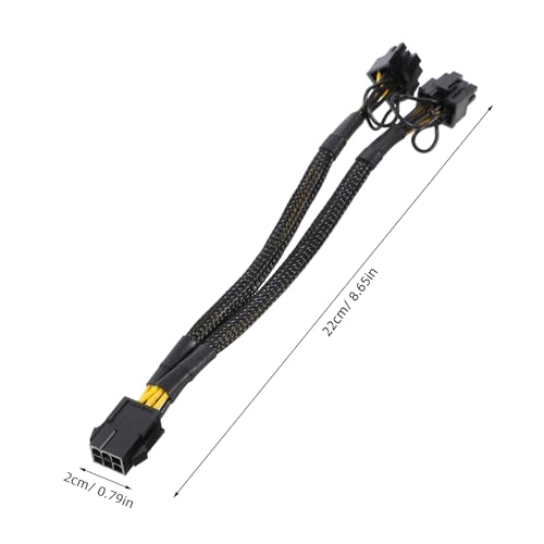 Cable de alimentacion GPU de 6 pines DOITOOL extensor de corriente anti oxidacion de cobre 3