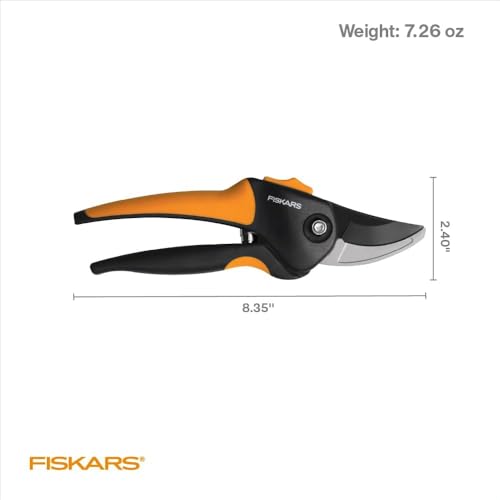 Fiskars Bypass Pruning Shears, Branch Cutter with 5/8" Cut Capacity, Garden Shears with Sharp Steel Blade, Rust Resistant, Ergonomic Pruners with Comfort Handle and Safety Lock, Gardening Hand Tools by Fiskars - Image 7