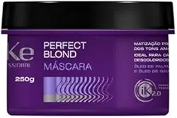 Máscara Perfect Blond Ideal para cabelos loiros, crisalhos,descoloridos e com mechas loiras