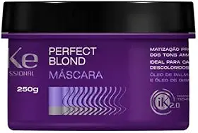 Máscara Perfect Blond Ideal para cabelos loiros, crisalhos,descoloridos e com mechas loiras