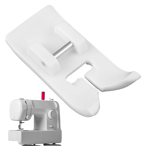 Pied en Téflon pour Machine à Coudre, Pied de Biche Machine a Coudre, Pied de Presseur de Téflon de Zigzag Anti-Adhésif, Pied de Presseur de Téflon pour Singer,...