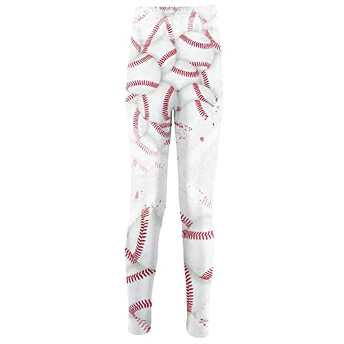 Girls Cute Printed Stretch Leggings,High Waisted Yoga Pants Ankle Length Soft Comfortable Athletic Leggings