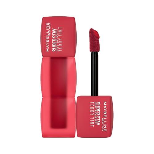 Image of Maybelline New York Superstay Teddy Tint, Lip And Cheek Color, 160 Talk | Blurred matte that lasts up to 12H | Transferproof Lip Tint