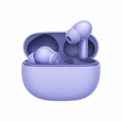 Image of Lynacz Original Premium Bluetooth Earbuds T200 Lite Compatible with Realme, iQOO, Oppo, Vivo with Hi-Res Audio, 12.4mm Dynamic Bass Drivers, ANC & 48 Hours Playback (Aurora Purple)