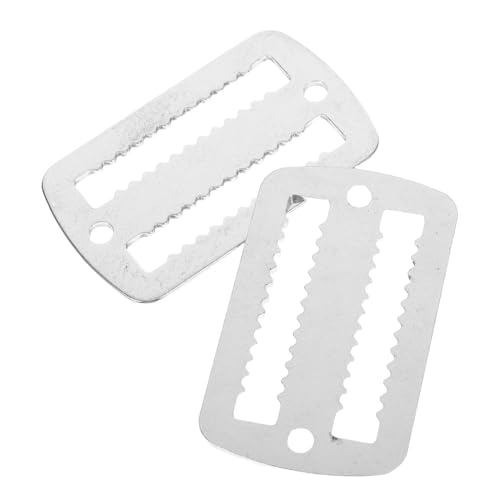 WHAMVOX 2Pcs Heavy Duty Stainless Steel Diving Belt Buckle Serrated Design for Secure Grip for Scuba Diving Snorkeling and Water Sports Activities