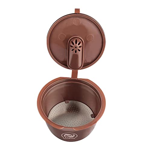 Image of ATORSE Refillable Coffee Capsule Cup For Nescafes Coffee Machine Brown