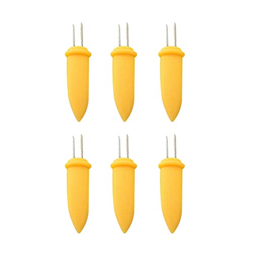 Toyvian Espetos de milho na espiga, 20 peças, ferramenta de cozinha para cozinhar em casa e churrasc