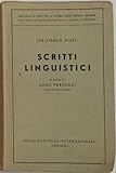  Scritti linguistici.