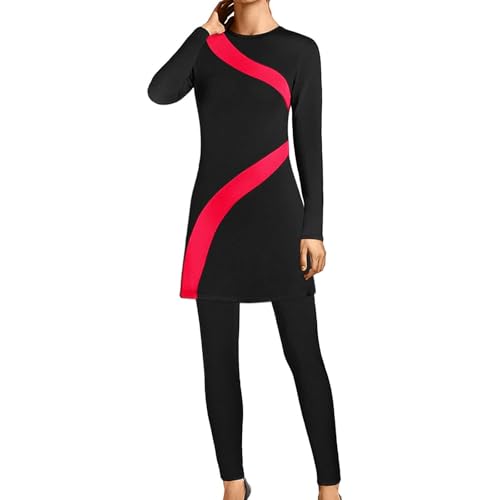 Traje de baño de gran tamaño conservador para nadar con cobertura completa