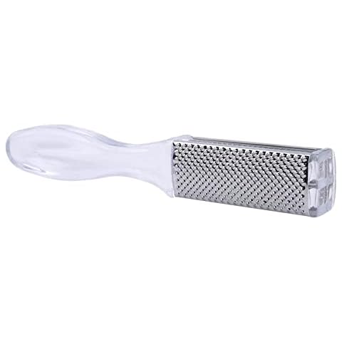 LALANG Professional Pedicure Foot File, Stainless Steel Foot Scrubber with Plastic Handle, Hard Skin Remover Pedicure for Wet and Dry Feet Cover