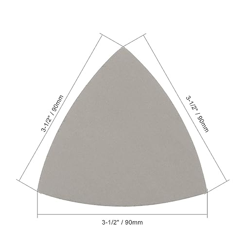 TA-VIGOR 10PCS 3000 Grit Triangle Sanding Pad, Silicone Carbide Hook and Loop Sanding Pads fit 3-1/2" Oscillating Multi-Tool, Electrostatic Sand Planting Triangle Sandpaper for Wet and Dry Use