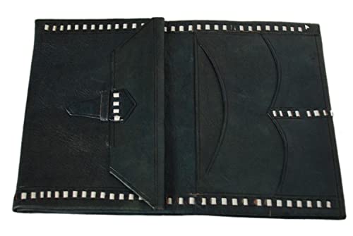 Treasures Of Morocco Moroccan Handmade Leather Wallet Traditional Vintage Carved Bi-fold4