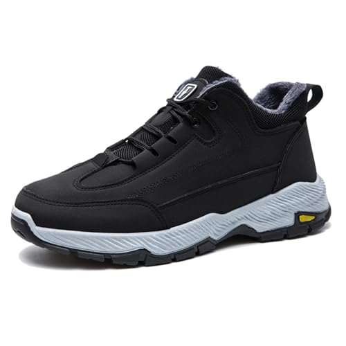 Generisch 2025 Hombres Household Plus Plus H Zapatos Casuales Plataforma Botas de Montaña Botas de Nieve Bombón Zapatos Hombres Negro, Negro , 41 EU