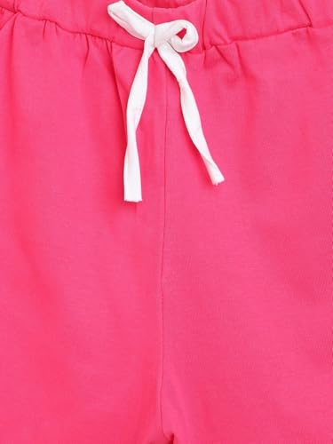 Image of Li'l Tomatoes Girls 100% Cotton Combo Shorts Pack of 2 | Soft & Breathable Summer Shorts | Elastic Waist Casual Wear | 2-14 Years