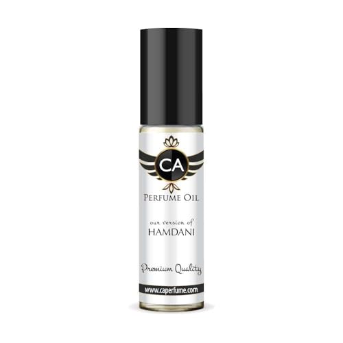 CA Perfume Impression of Hamdani Unisex Fragrance Oil Amber Woody Scent Long Lasting Perfumes for Women &amp; Men Travel Size TSA Ready Mini Parfum Body Oil Roll-on 0.33 Fl Oz 10ml