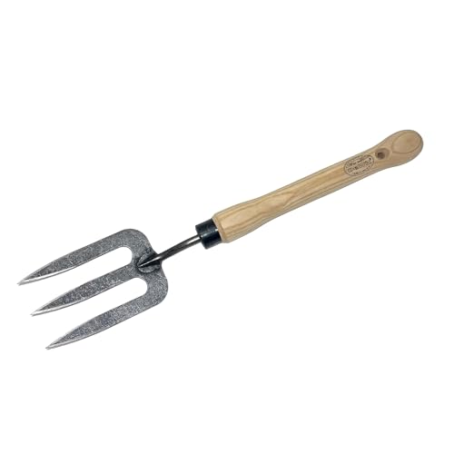 DeWit Fork with Midsize Handle, Lightweight & Durable Garden Tool with Comfortable Grip for Separating Bulbs, Dividing Plants and Aerating Soil