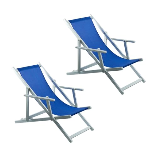 Mediawave Store - Set 2 Sdraio Pieghevoli Napoli Premium da Giardino e Balcone | Struttura Rinforzata in Alluminio con Braccioli | Seduta Traspirante in Textilene per Esterno (Blu)