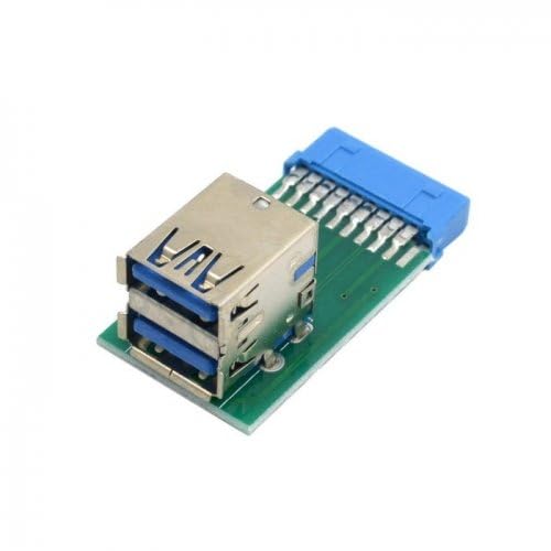 Dual USB 3.0 A Type Female to Motherboard 20 Pin Box Header Slot Adapter PCBA (B0D5QSHK49) Amazon Price History, Amazon Price Tracker