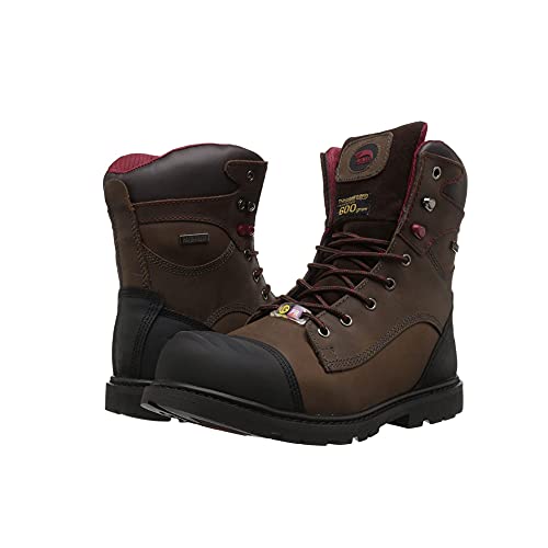 Image of Avenger Work Boots Hammer 8 inch Men's Insulated Waterproof Leather Carbon Toe EH Industrial Work Boots