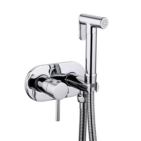 Doccino Per Bidet Per Wc Maniglia Singola Doccetta Per Wc Acqua Calda E Fredda Kit Doccino Per Bidet Wc Ottone Oro Spazzolato modalità Singola