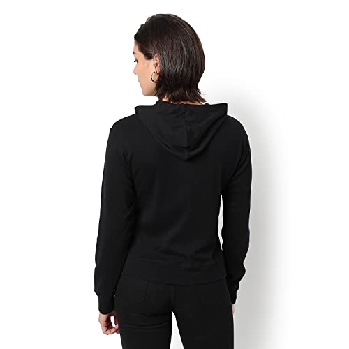 Image of Campus Sutra Women cotton Premium Zipper Hoodie-Grey