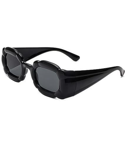 EYLRIM Fashion Y2K Square Sunglasses for Women Festival Party Candy Color Punk Sun Glasses