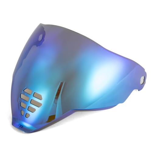 Image of PSLER IC-06 visor- Icon Airflite Face Shield Motorcycle Helmet Visor Accessories Replacement for Icon Airflite IC-06，Deep Blue