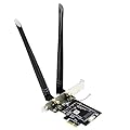 GLOTRENDS WA01 Adattatore Bluetooth M.2 E Key to PCIe X1 WiFi per modulo M.2 WiFi 4/5/6/6e/7/Coral TPU, con kit antenna SMA 6-dBi