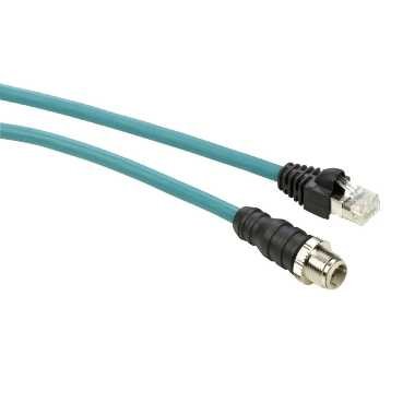 Câble Ethernet M12-RJ45 IP67 10m pour connecter une caméra extérieure de surveillance