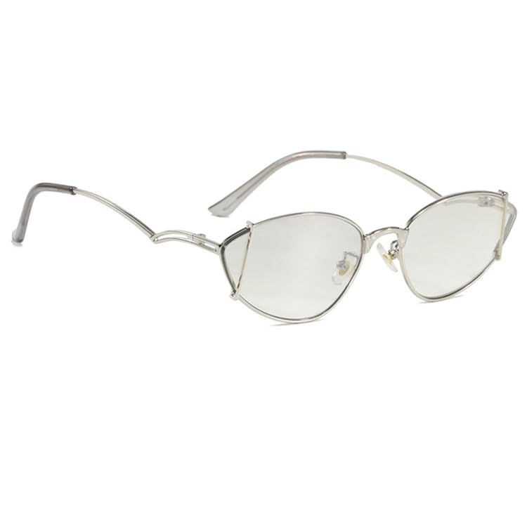 bullabulling Fashion Small Cat Eye Sunglasses For Women Vintage Metal Frames Shades Men Sun Glasses Y2k Punk Eyeglasses3