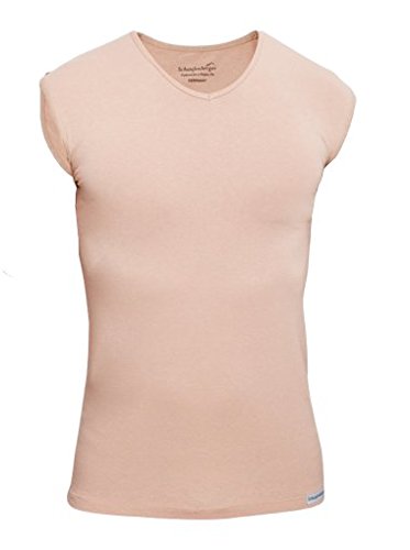 Image secondaire de Schaufenberger Maillot de corps invisible sans manches, couleur chair, col en V, chair, XL