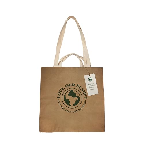 EARTHGRADE Reusable Grocery Shopping Bag – Medium Sustainable Washable Paper