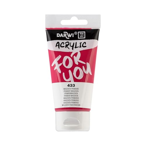 Darwi ForYou DF5150075433C Acrylique 75ml Semi-transparent Magenta primaire
